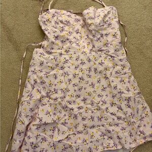 Zara Floral Sundress with Purple and Yellow Flowers